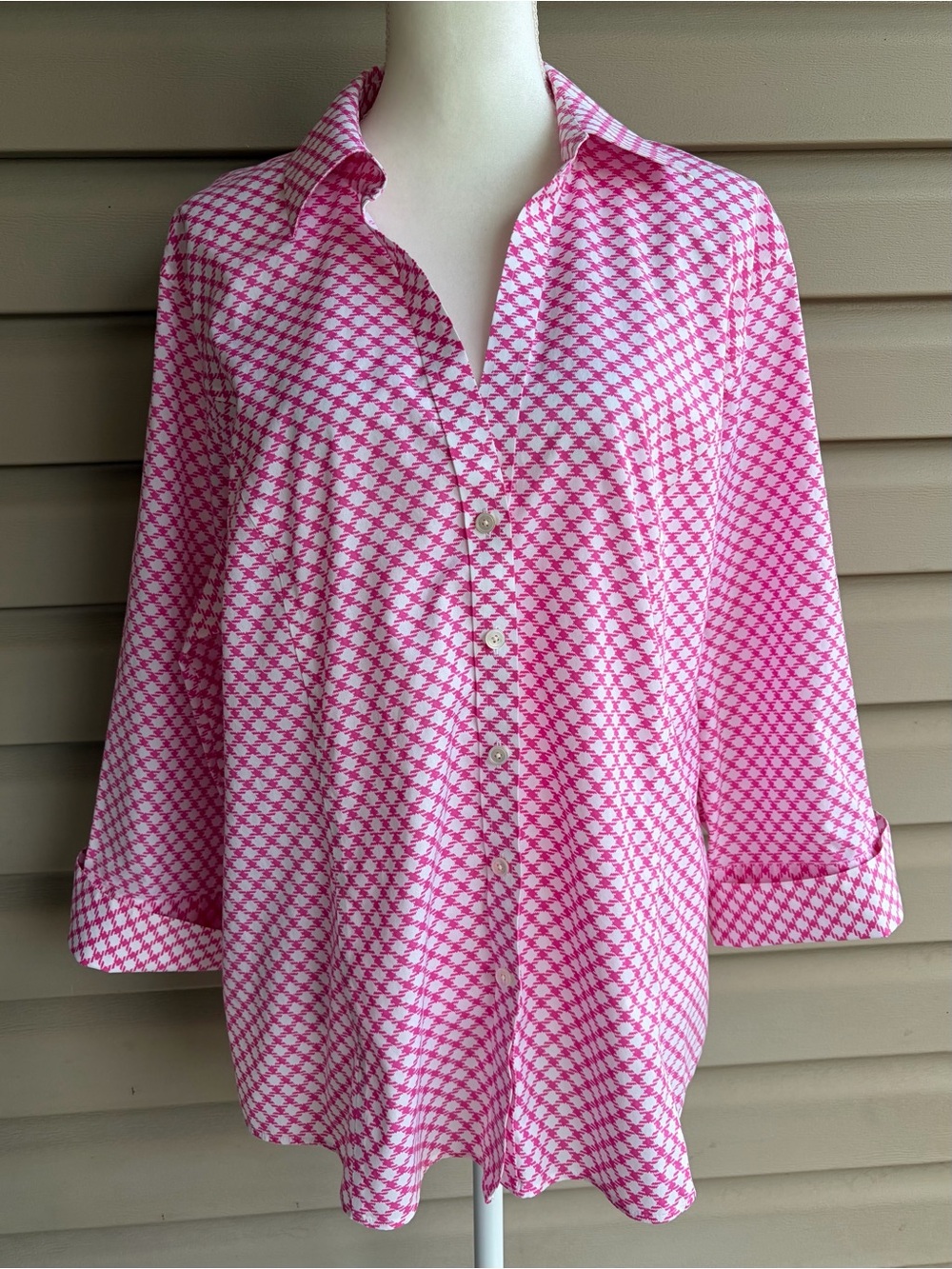 •Talbots• Haberdashery Wrinkle Resistant Button Front Blouse - Size 18W